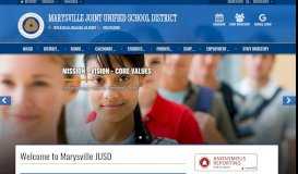 
							         Marysville Joint Unified School District - Home								  
							    