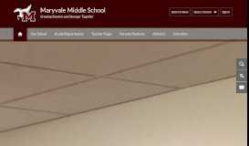 
							         Maryvale Middle School / Homepage - Maryvale School District								  
							    