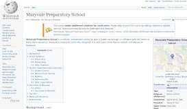 
							         Maryvale Preparatory School - Wikipedia								  
							    