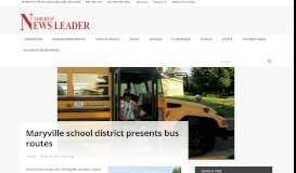
							         Maryville school district presents bus routes - Nodaway News								  
							    