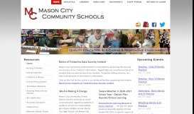 
							         Mason City Community Schools - Home								  
							    