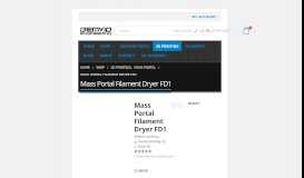 
							         Mass Portal Filament Dryer FD1 - Emvio Engineering								  
							    