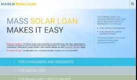 
							         Mass Solar Loan								  
							    