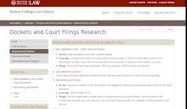 
							         Massachusetts Dockets - Dockets and Court Filings Research ...								  
							    