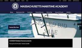 
							         Massachusetts Maritime Academy |								  
							    