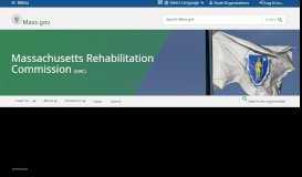 
							         Massachusetts Rehabilitation Commission | Mass.gov								  
							    