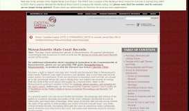 
							         Massachusetts State Court Records | Digital Media Law Project								  
							    