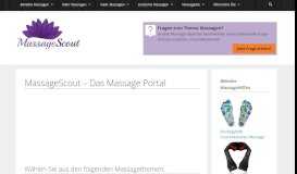 
							         Massagescout.com - Das Massageportal								  
							    