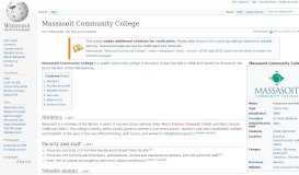 
							         Massasoit Community College - Wikipedia								  
							    