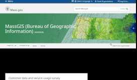 
							         MassGIS (Bureau of Geographic Information) | Mass.gov								  
							    