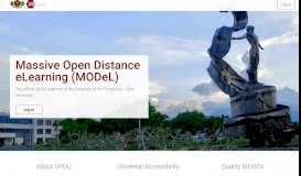 
							         Massive Open Distance e-Learning (MODeL) - UPOU								  
							    