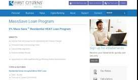 
							         MassSave Loan Program › First Citizens' Federal Credit Union								  
							    
