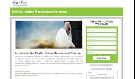 
							         MasTec Vendor Management Program - Avetta								  
							    