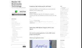 
							         Master 3D Multimedia Technology – French-Norwegian master ...								  
							    