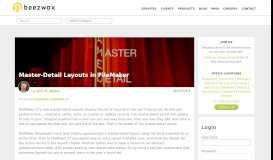 
							         Master-Detail Layouts in FileMaker – beezwax > blog								  
							    