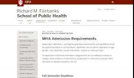 
							         Master of Health Administration: How to Apply: Admissions: Richard M ...								  
							    