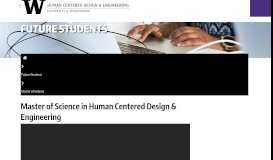 
							         Master of Science in Human Centered Design & Engineering | Human ...								  
							    