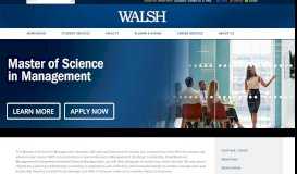 
							         Master of Science in Management: Leadership with MSM - Walsh ...								  
							    