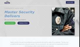 
							         Master Security Company – Protecting what's important to you								  
							    