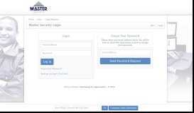 
							         Master Security Login - Master Security								  
							    