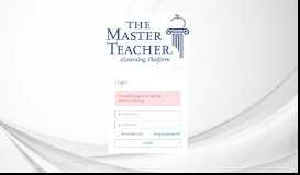 
							         Master Teacher Online Training								  
							    
