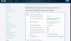 
							         MasterCard Payment Gateway Service (formerly MiGS) Gateway ...								  
							    