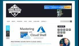 
							         Mastering Azure with Cloud Shell - Thomas Maurer								  
							    