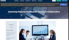 
							         Mastering Financial Dashboards: The Key to Collaboration | Centage								  
							    