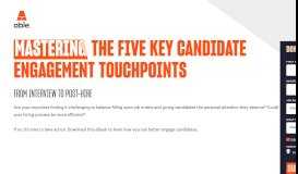 
							         Mastering the Five Key Candidate Engagement Touchpoints ...								  
							    