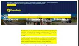 
							         MasterQuote: Car Insurance and Home Insurance Specialists								  
							    