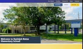 
							         Matas Elementary / Homepage - Jefferson Parish Schools								  
							    