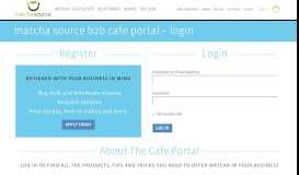 
							         Matcha Source B2B Cafe Portal - Login - Matcha Source								  
							    