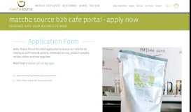 
							         Matcha Source Cafe Portal - Application - Matcha Source								  
							    