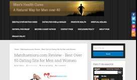 
							         Matchseniors.com Review - Best Over 50 Dating Site for Men ...								  
							    