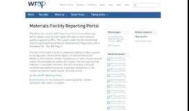 
							         Materials, Facility, Reporting, Portal, data | WRAP UK								  
							    