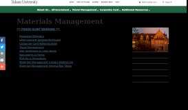 
							         Materials Management - Tulane University								  
							    