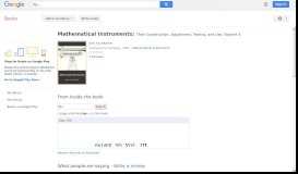 
							         Mathematical Instruments: Their Construction, Adjustment, Testing, ...								  
							    