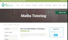 
							         Mathematics Tutoring | Private Maths Tutors | Ezy Math								  
							    