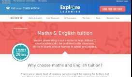 
							         Maths and English Tuition | Tuition Centre | Explore Learning								  
							    