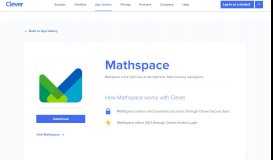 
							         Mathspace - Clever application gallery | Clever								  
							    