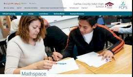 
							         Mathspace Login | Fairfax County Adult High School								  
							    
