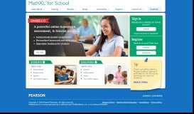 
							         MathXL for School: K-12 students and teachers								  
							    