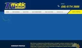 
							         Matic Transport: Specialised Transport & Logitics Company								  
							    