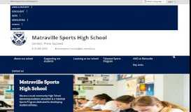
							         Matraville Sports High School: High schools								  
							    