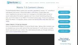 
							         Matrix 7.0 — NorthstarMLS								  
							    