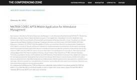 
							         MATRIX COSEC APTA: Mobile Application for Attendance ...								  
							    