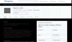 
							         Matrix LMS Reviews and Pricing - 2020 - Capterra								  
							    