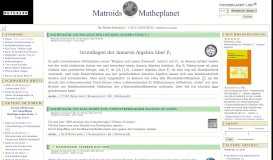 
							         Matroids Matheplanet - Die Mathe Redaktion - Portal Mathematik								  
							    