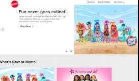 
							         Mattel Inc | The Official Home of Mattel Toys and Brands								  
							    