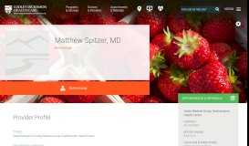 
							         Matthew Spitzer, MD | Valley Medical Group, Easthampton								  
							    